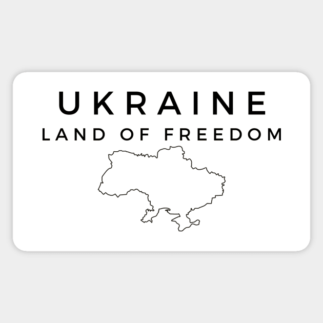 Ukraine Land of Freedom Sticker by DoggoLove